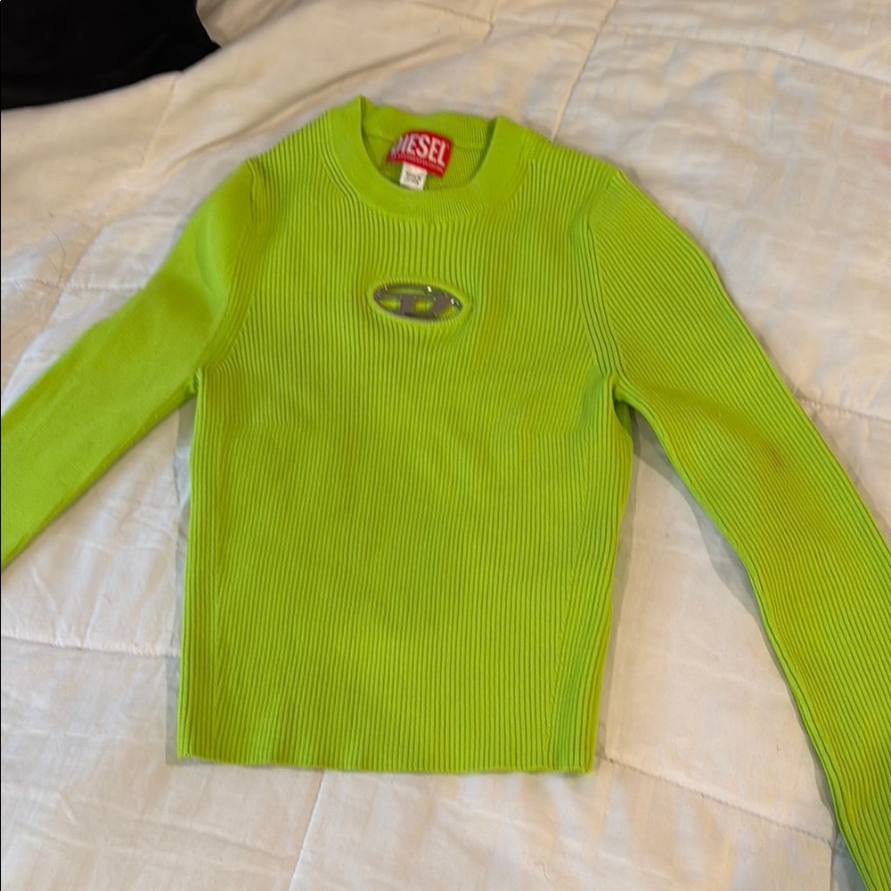Diesel Lime Green knitted top